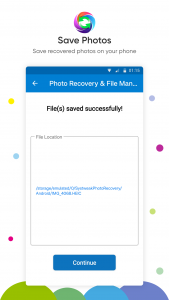 اسکرین شات برنامه Photo Recovery & File Manager 8