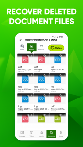 اسکرین شات 5 برنامه Recover Deleted Chat & Status