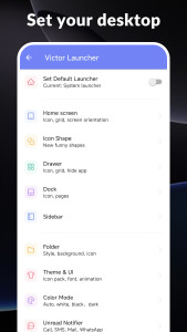 اسکرین شات 8 برنامه Victor Launcher