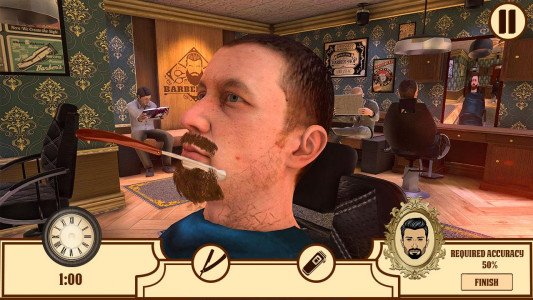 اسکرین شات برنامه Barber Shop Hair Cut Salon 3D 3