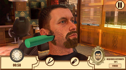 اسکرین شات برنامه Barber Shop Hair Cut Salon 3D 2