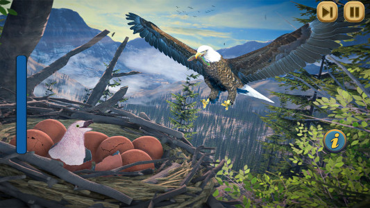 اسکرین شات بازی Flying Bird Eagle Simulator 3D 1