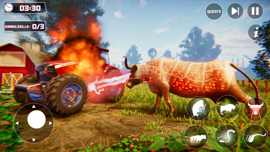 اسکرین شات بازی Scary Cow Simulator Rampage 3