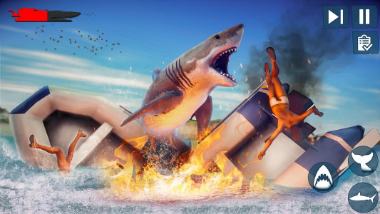 اسکرین شات بازی Raft Survival Angry Shark Game 5