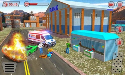 اسکرین شات بازی Ambulance Robot City Rescue 5