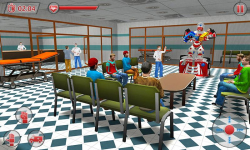 اسکرین شات بازی Ambulance Robot City Rescue 4