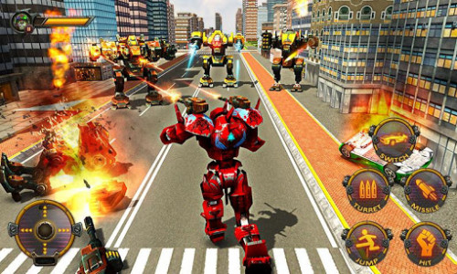اسکرین شات بازی Robot Car War Transform Fight 3