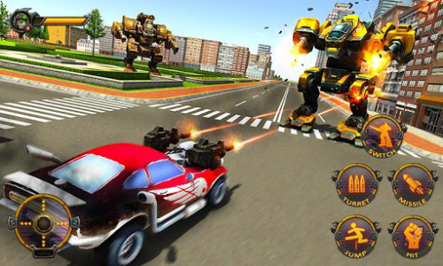 اسکرین شات بازی Robot Car War Transform Fight 4
