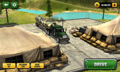 اسکرین شات بازی Uphill Offroad Army Oil Tanker 1