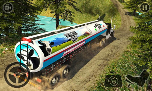 اسکرین شات بازی OffRoad Milk Tanker Delivery 2
