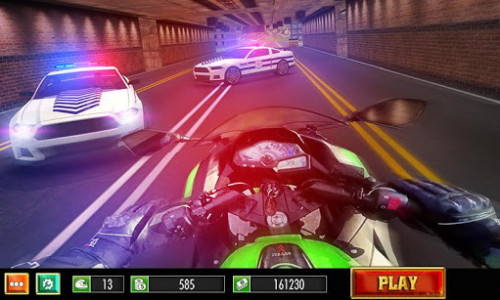 اسکرین شات بازی Motorbike Escape Police Chase: Moto VS Cops Car 1