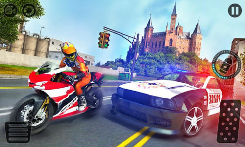 اسکرین شات بازی Motorbike Escape Police Chase: Moto VS Cops Car 2