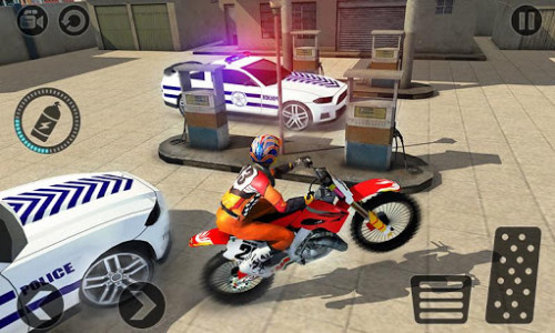 اسکرین شات بازی Motorbike Escape Police Chase: Moto VS Cops Car 4