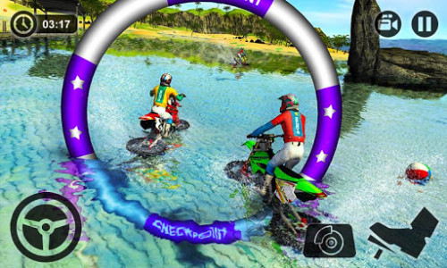 اسکرین شات بازی Beach Water Surfer Bike Racing 3