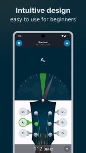 اسکرین شات برنامه Easy Guitar Tuner 2