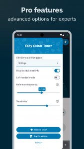 اسکرین شات برنامه Easy Guitar Tuner 6