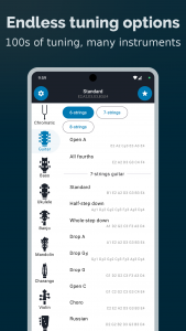 اسکرین شات برنامه Easy Guitar Tuner 4