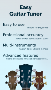 اسکرین شات برنامه Easy Guitar Tuner 1