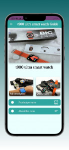 اسکرین شات برنامه t900 ultra smart watch Guide 2