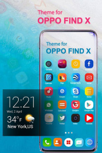 اسکرین شات برنامه Themes for OPPO FIND X Launcher 2019 7