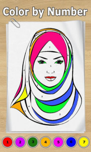 اسکرین شات برنامه Islamic Color Number by Number Tap.Paint by Number 1