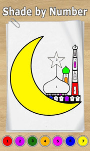 اسکرین شات برنامه Islamic Color Number by Number Tap.Paint by Number 2