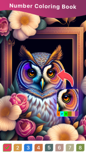 اسکرین شات 2 برنامه Paint by number: Coloring book