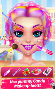 اسکرین شات بازی Candy Makeup Beauty Game - Sweet Salon Makeover 6
