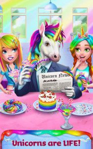 اسکرین شات بازی Unicorn Food - Rainbow Glitter Food & Fashion 5