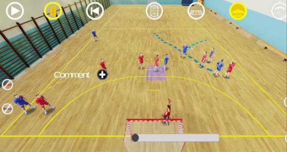 اسکرین شات برنامه Handball 3D Tactic 1