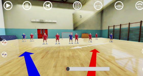 اسکرین شات برنامه Handball 3D Tactic 2
