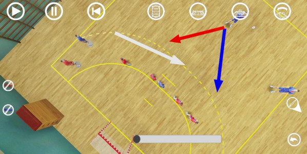 اسکرین شات برنامه Handball 3D Tactic 3