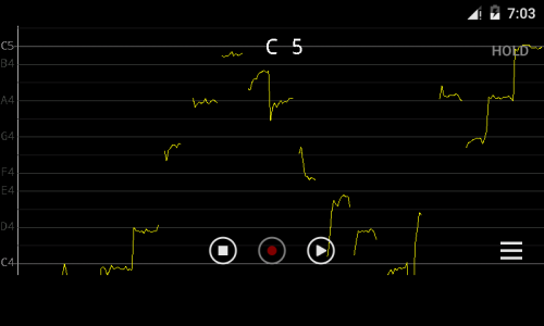 اسکرین شات 6 برنامه Vocal Pitch Monitor
