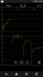 اسکرین شات 1 برنامه Vocal Pitch Monitor