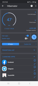 اسکرین شات برنامه Force Stop Apps - Hibernator 4