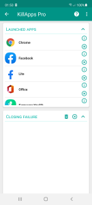 اسکرین شات برنامه Close Running Apps - Killapps 2