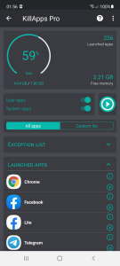 اسکرین شات برنامه Close Running Apps - Killapps 4