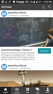 اسکرین شات برنامه Quiz Maker/Test Creator and Share :MarksPlus 1