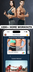 اسکرین شات 1 برنامه Home Workout - Fitness Coach