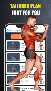 اسکرین شات 3 برنامه Kickboxing Fitness Workout