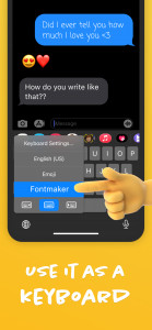 اسکرین شات برنامه Fontmaker - Font Keyboard App 3