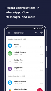 اسکرین شات 3 برنامه Call Recorder - Talker ACR