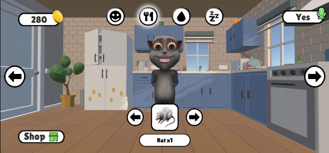 اسکرین شات 4 بازی Talking Jack – Virtual Pet Cat
