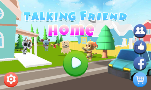 اسکرین شات 1 بازی Talking Friend Home