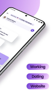 اسکرین شات 2 برنامه TextNum - Text Phone Number