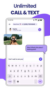 اسکرین شات 3 برنامه TextNum - Text Phone Number