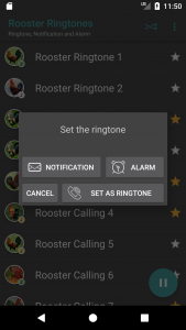 اسکرین شات برنامه Rooster Sounds 4