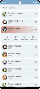 اسکرین شات برنامه Rooster Sounds 7