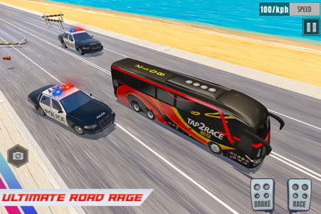 اسکرین شات بازی Extreme Bus Racing: Bus Games 1