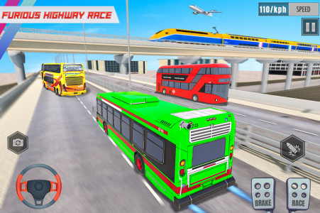 اسکرین شات بازی Extreme Bus Racing: Bus Games 2